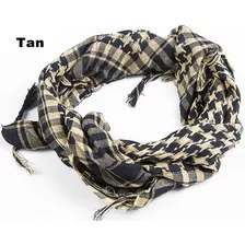 Shemagh Keffiyeh Cor Tan Lenço Tático Árabe Palestino Oferta