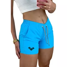 Short Tactel Mulher Atacado Reflexivo Premium