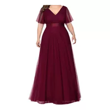 Maxi Vestido Dama Mujer Elegante Fiesta Drapleado T.extra