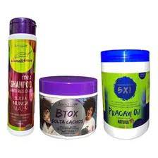 Kit Amazun (btox Solta Cachos + Creme De Pentear + Shampoo)