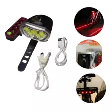 Luces Bicicleta Delantera Y Trasera Recargable Usb