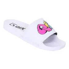 Chinelo Qix Slide Multicor Branco