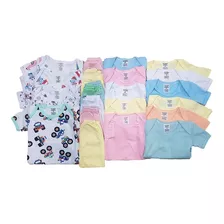 Body Bebê + Mijão Liso E Estampado Kit C/35 Peças Roupa Bebê