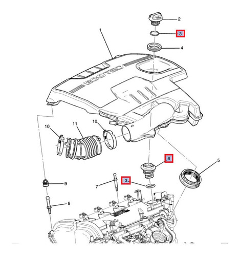 Tubo Llenado Aciete Motor Pontiac G4 G5 G6 2.4 2005 - 2010 Foto 3