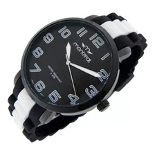 Reloj Montreal Hombre Ml1216 Malla Silicona Agujas Luminosas