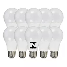 Kit 10 Lampadas Led Bulbo 12w Branco Frio E27