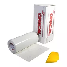 Transparent Transfer Paper Tape Roll W/hard Yellow Deta...