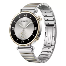 Smartwatch Reloj Inteligente Huawei Watch Gt 4 41mm Plata Color De La Caja Blanco Color De La Correa Stainless Steel