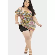 Short Tecido Grosso Suplex Plus Size Anti Atrito Empina Bumb