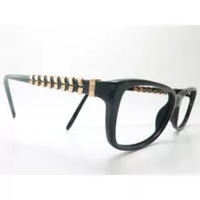 Lentes Ópticos Givenchy Vgv864 Black Gold Negro Italy M 54mm