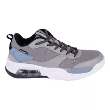 Tenis Deportivo Court Color Gris Para Hombre 1131t