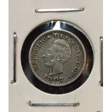 Moneda Un Medio Décimo De Sucre 1902 - Lima 