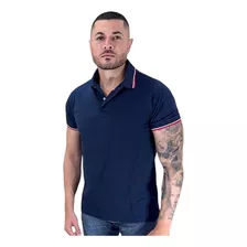 Camisa Polo Masculina 100% Algodão Piquet Duplo 