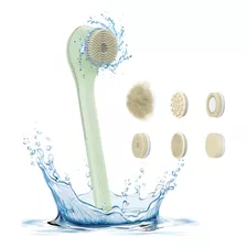 Escova De Limpeza Elétrica 6 Em 1 Brush Heads Back Shower 3