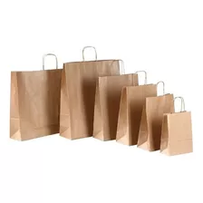 Bolsas De Papel Madera Por Mayor, Kraft Nro4 26x36 Cm X100 U