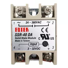 Rele De Estado Sólido Ssr-40da 40a 250v 3-32v