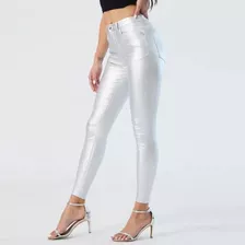 Pantalón Leggins Metalizado Eco Cuero