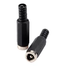 Conector Jack Hembra Aereo-plastico 5.5x2.1mm X 2 Unidades