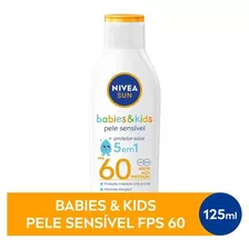 Protetor Solar Nivea Sun Kids Sensitive Fps60 125ml