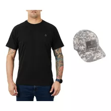 Kit Camiseta Básica Casual Raglan + Boné Trigger Invictus