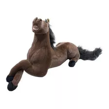 Cavalo Pelúcia Grande Realista Decoração Fazendinha - 73cm