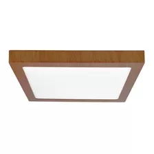 Plafon Led 24w Simil Madera Deco Moderno 30x30 Luz Desing