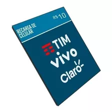 Recarga Celular Crédito Online Tim Claro Vivo Oi R$ 12,00