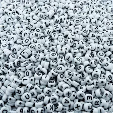 Miçanga Infantil - Alfabeto - Letras - 7mm - Aprox. 1.000pcs