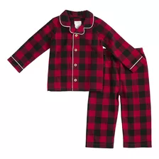 Pijama De 2 Piezas Mud Pie Baby Boys' Buffalo Check 2 Piece,