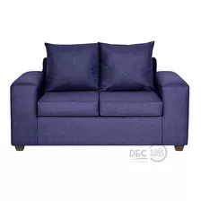 Sofa Khalo 2 Cuerpos Tela Azul 1393 167x80x86 Cms /dechaus