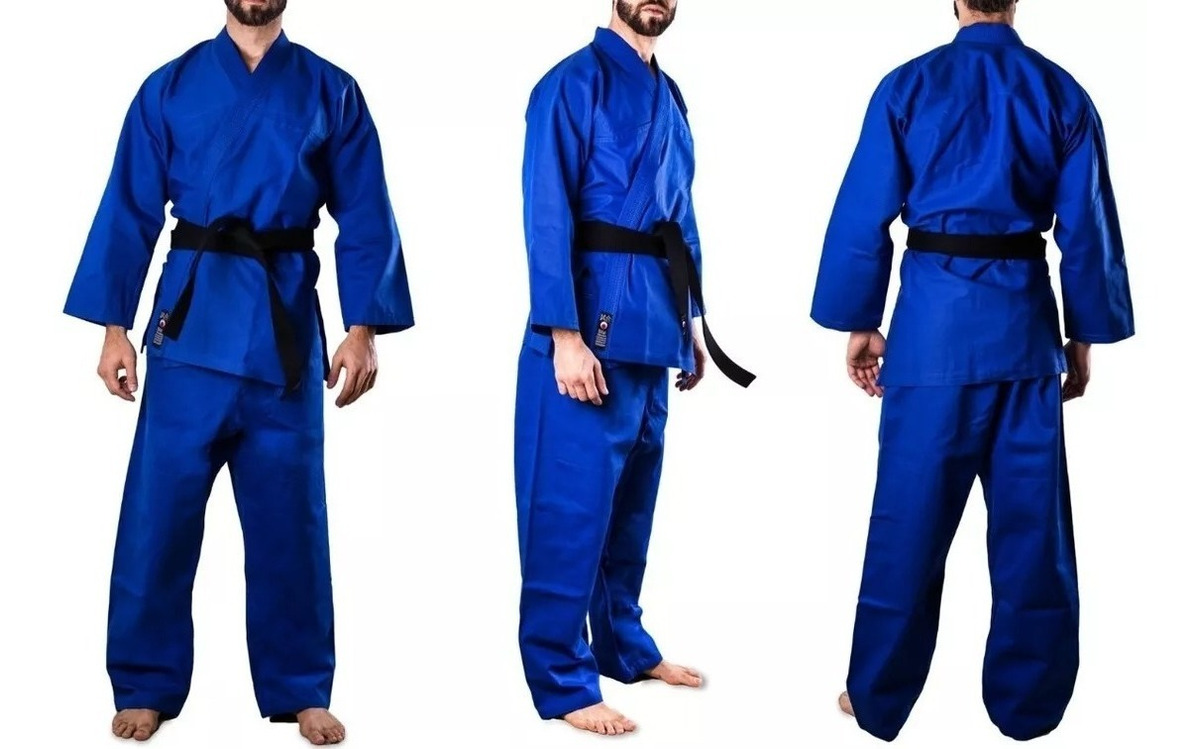 Judogui  Azul  Tramado Grueso Marca Shiai 