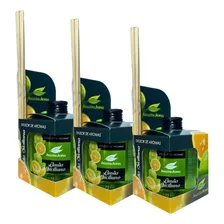 Kit 3 Aromatizador Perfume Ambiente Difusor Limão Siciliano