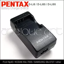 A64 Cargador Pentax D-li8 Dli85 95 Fuji Np40 Kodak Samsung 