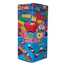 Bloco De Montar 28 Peças - Brinquedo Infantil Atóxico 