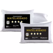 Kit 2 Travesseiro Matelassado Suporte Medio Confortável