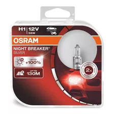 Par H1 Lâmpada Osram Night Breaker Silver 130 Metros 12v 55w