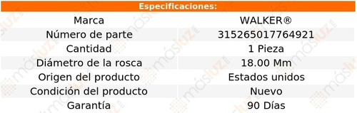 Sensor O2 Ox Chevrolet Tornado 1.8l 4 Cil 04/17 Walker Foto 6