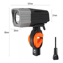 Luz Bicicleta Delantera Led T6 Usb Ip65 Mod Lr-y9