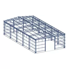 Projeto De Galpão 15 X 30 Em Estrutura Metálica