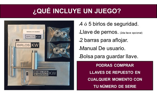 Birlos De Seguridad Kw | Buick Envision (1) Rin19 Foto 5