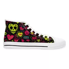 Tenis Altos Para Mujer Colección Punk Caos Urbano