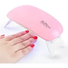 Mini Cabine Secador Unha Esmalte Gel Portátil 6w Usb Led Uv