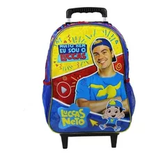 Mochila Luccas Neto Rodinhas Infantil Escolar Aulas Oficial