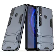 Funda Para Samsung Galaxy A21s, Azul/negro/resistente/rig...
