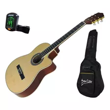 Violão Deviser Profiss Nylon Ac Cutway L-330 Nt+ Capa+ Afin Orientação Da Mão Destro Cor Cáqui