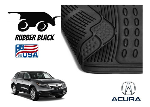 Kit Tapetes 3 Filas Acura Mdx 2014 Rubber Black Original Foto 5