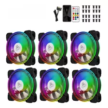 Pack 6 Pc Case Fans/ventiladores 120mm Argb Alseye Halo 4.0