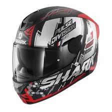 Capacete Sharkd-skwal 2 Noxxys Mat Krs Preto/verm/prata 60 L