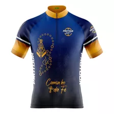 Camiseta Ciclismo Masculina Pro Tour Caminho Da Fé C/bolsos