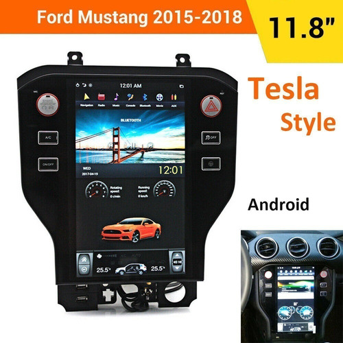 Ford Mustang 2015-2018 Android Tesla Wifi Touch Radio Apps Foto 3